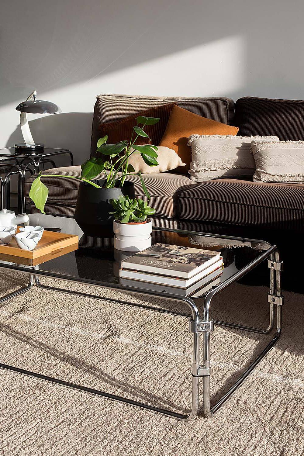 Duetto Reversible Washable Rug by Lorena Canals - Green / 4' 7'' x 6' 7''