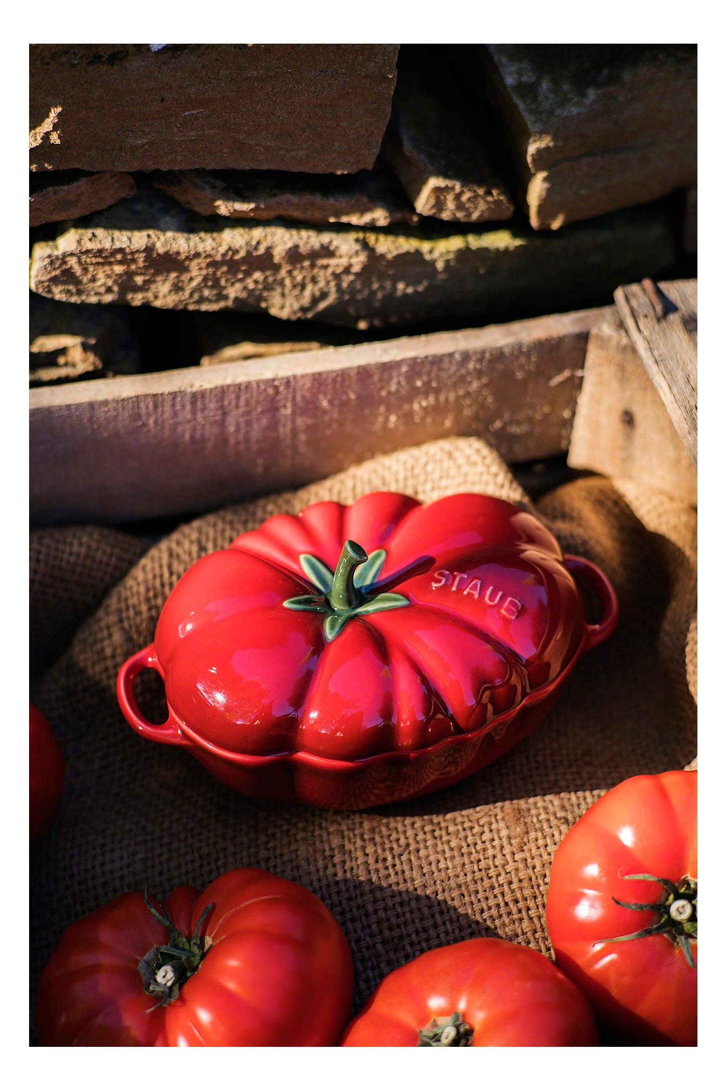 Staub Ceramic 16-oz Petite Tomato Cocotte Baking Dish