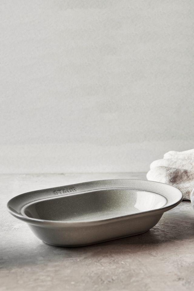 Staub Ceramic Dinnerware 10-inch Oval Stoneware Serving Dish
