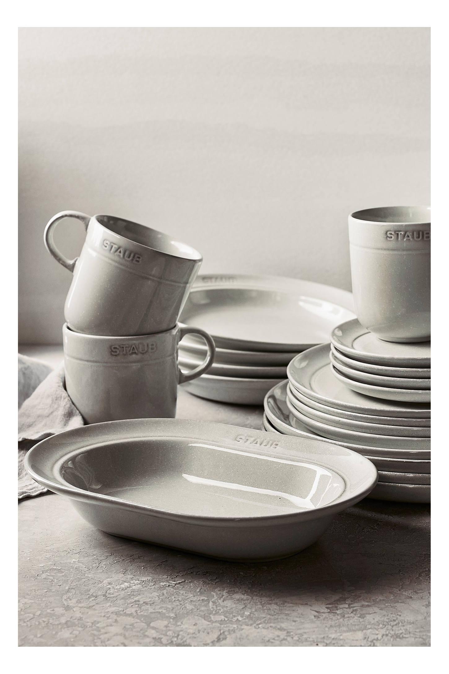 Staub Ceramic Dinnerware 10-inch Oval Stoneware Serving Dish