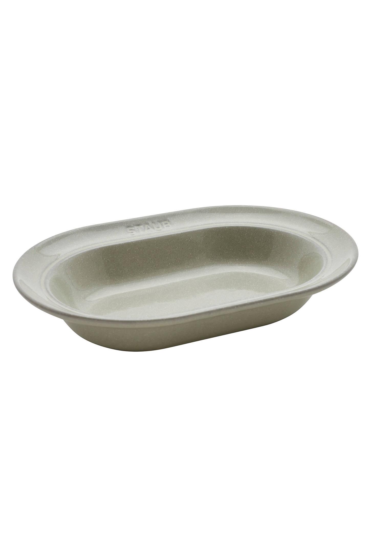 Staub Ceramic Dinnerware 10-inch Oval Stoneware Serving Dish