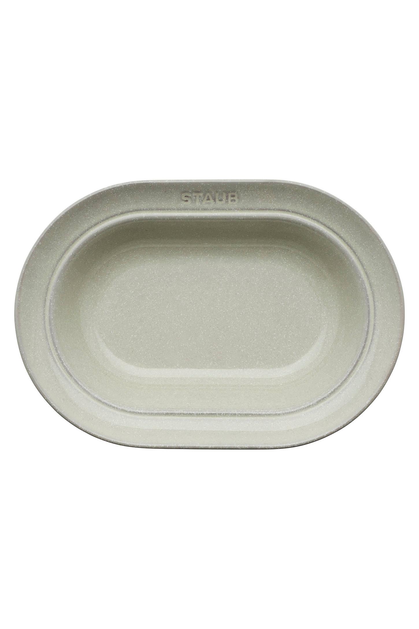 Staub Ceramic Dinnerware 10-inch Oval Stoneware Serving Dish