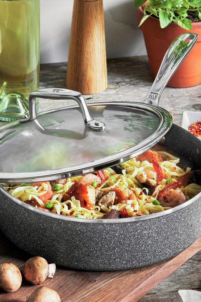 ZWILLING Vitale 3-qt Gray Aluminum Nonstick Saute Pan with Lid