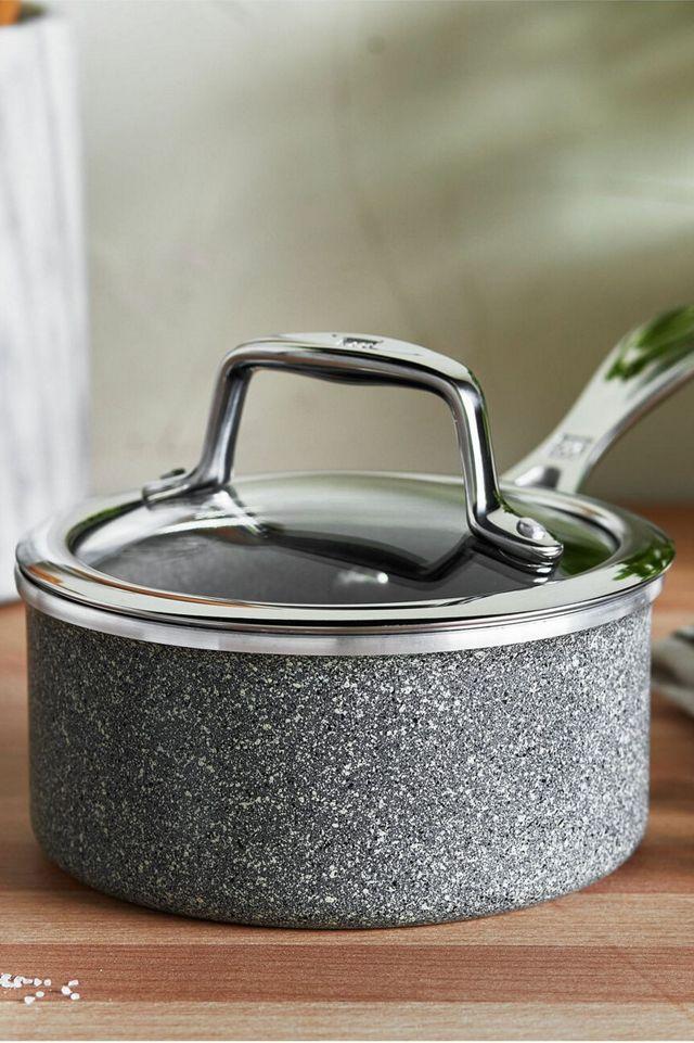 ZWILLING Vitale Aluminum Nonstick Speckled Saucepan with Lid