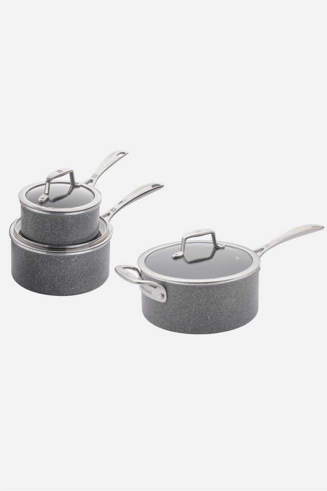 ZWILLING Vitale Aluminum Nonstick Speckled Saucepan with Lid