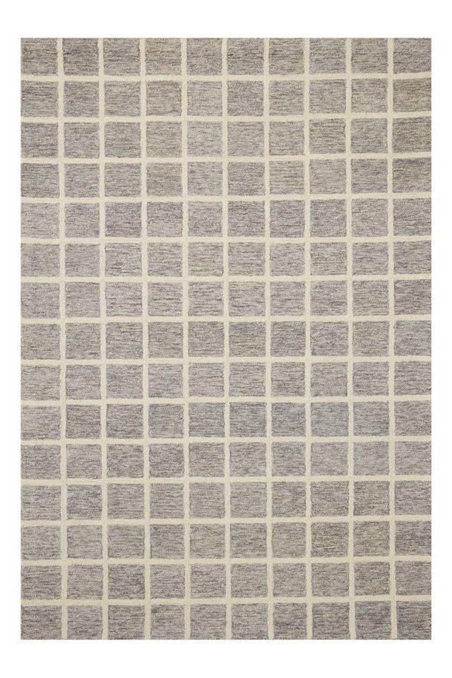 Chris Loves Julia x Loloi Polly Handmade Slate/Ivory Rug