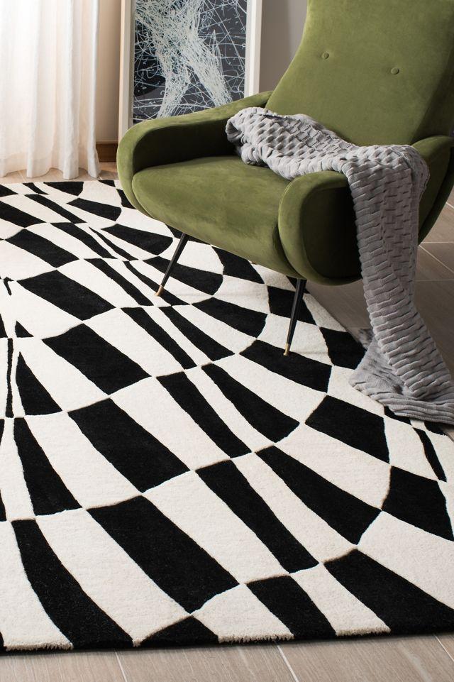 Soho Black Round Hand Tufted Wool & Viscose Rug - 7'6"