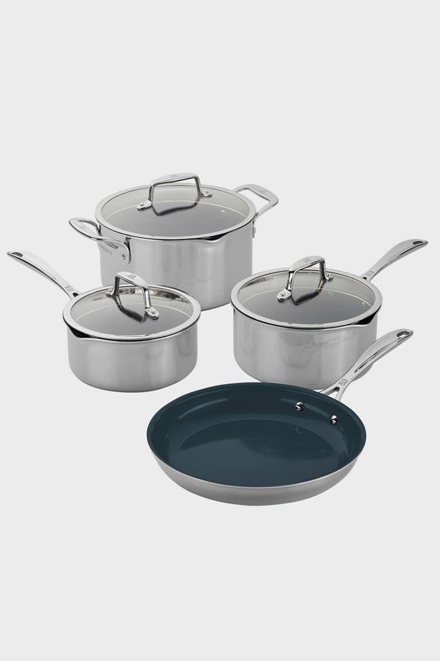 ZWILLING Clad CFX Stainless Steel Ceramic Nonstick Cookware Set