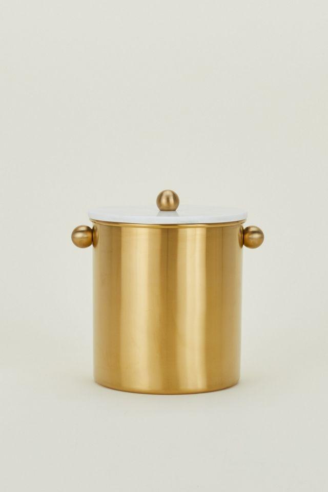 Hawkins New York Simple Brass Ice Bucket