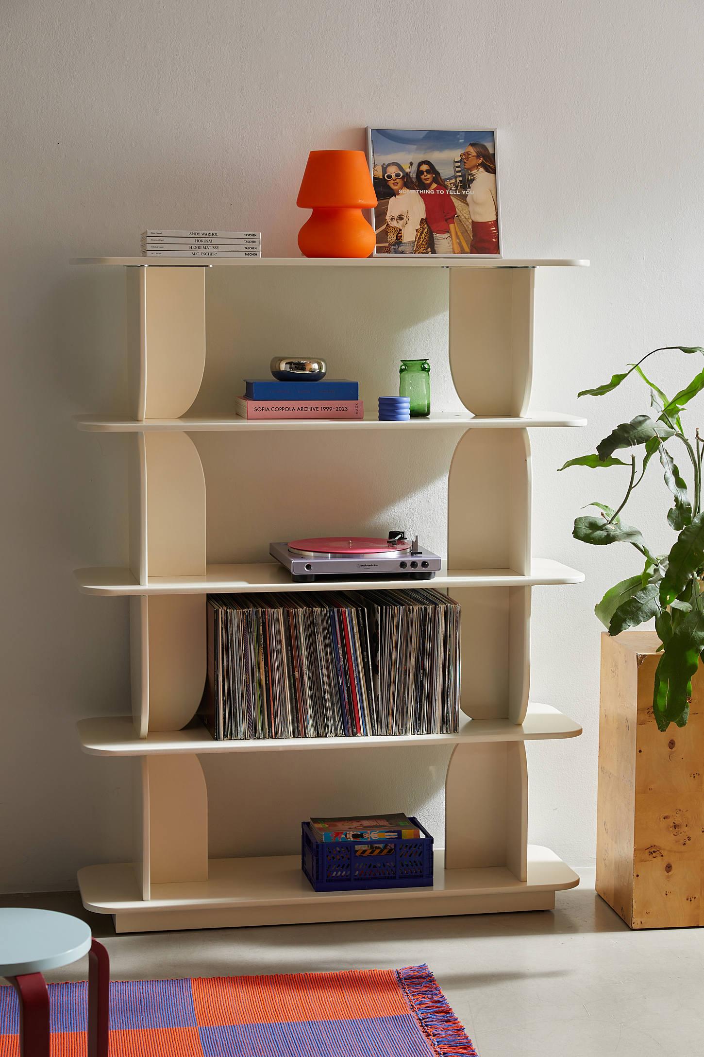 Silas Retro-Modern 5-Tier Bookshelf