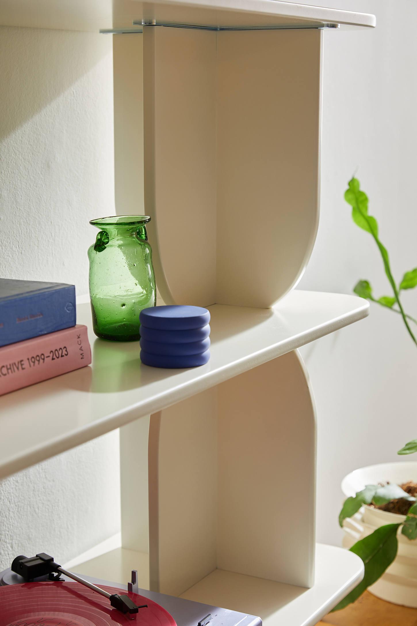 Silas Retro-Modern 5-Tier Bookshelf