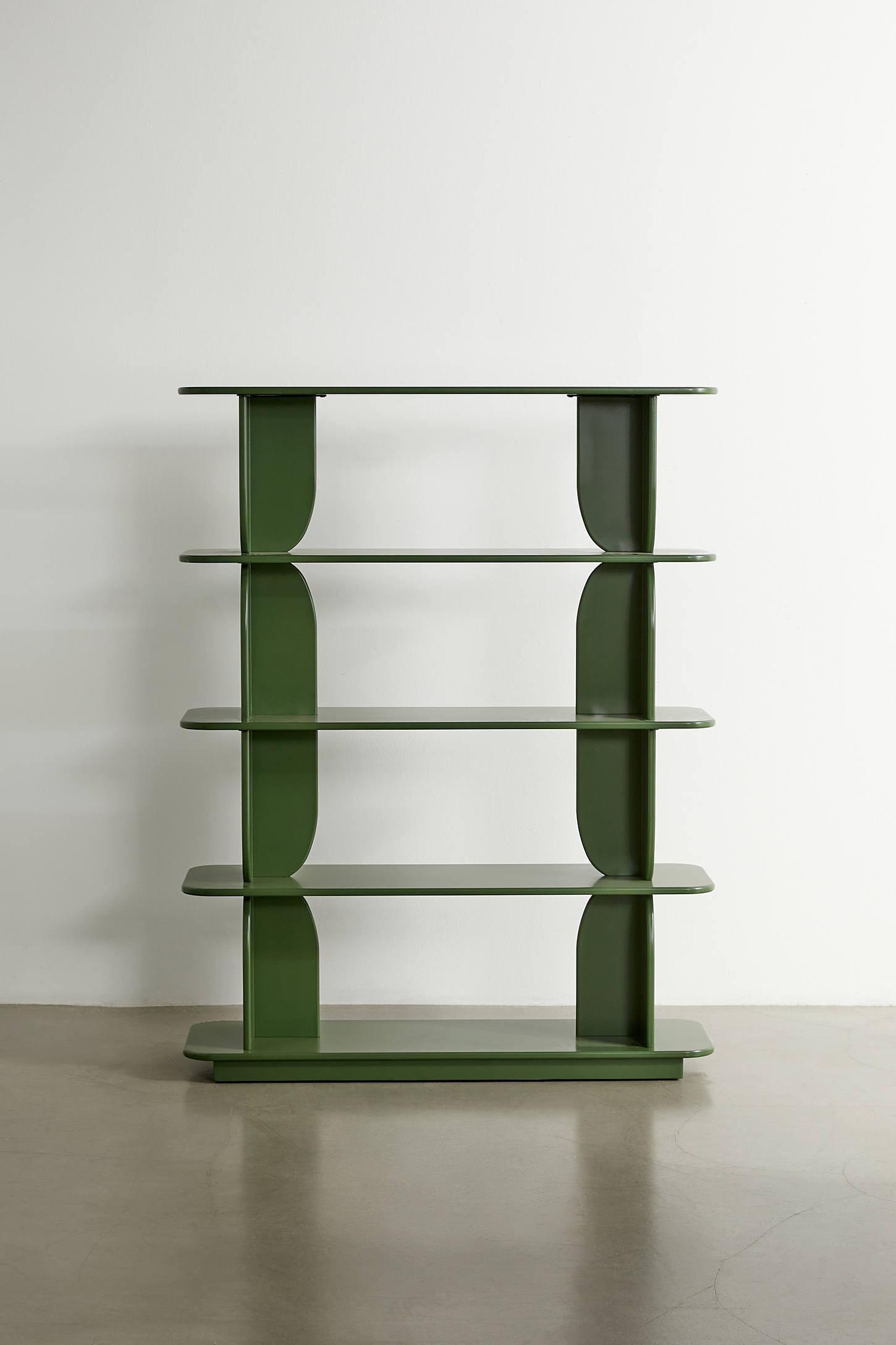 Silas Retro-Modern 5-Tier Bookshelf
