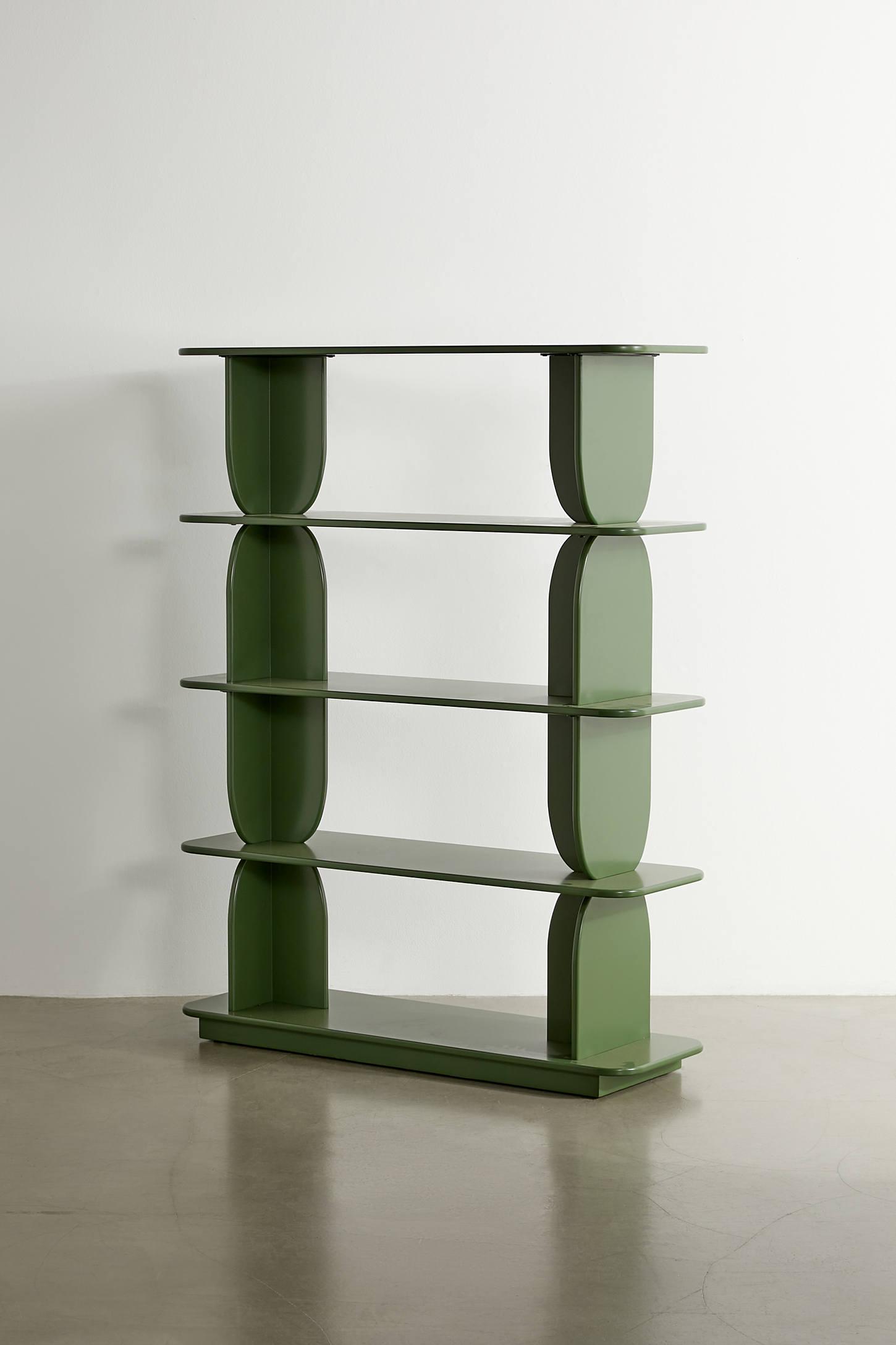 Silas Retro-Modern 5-Tier Bookshelf