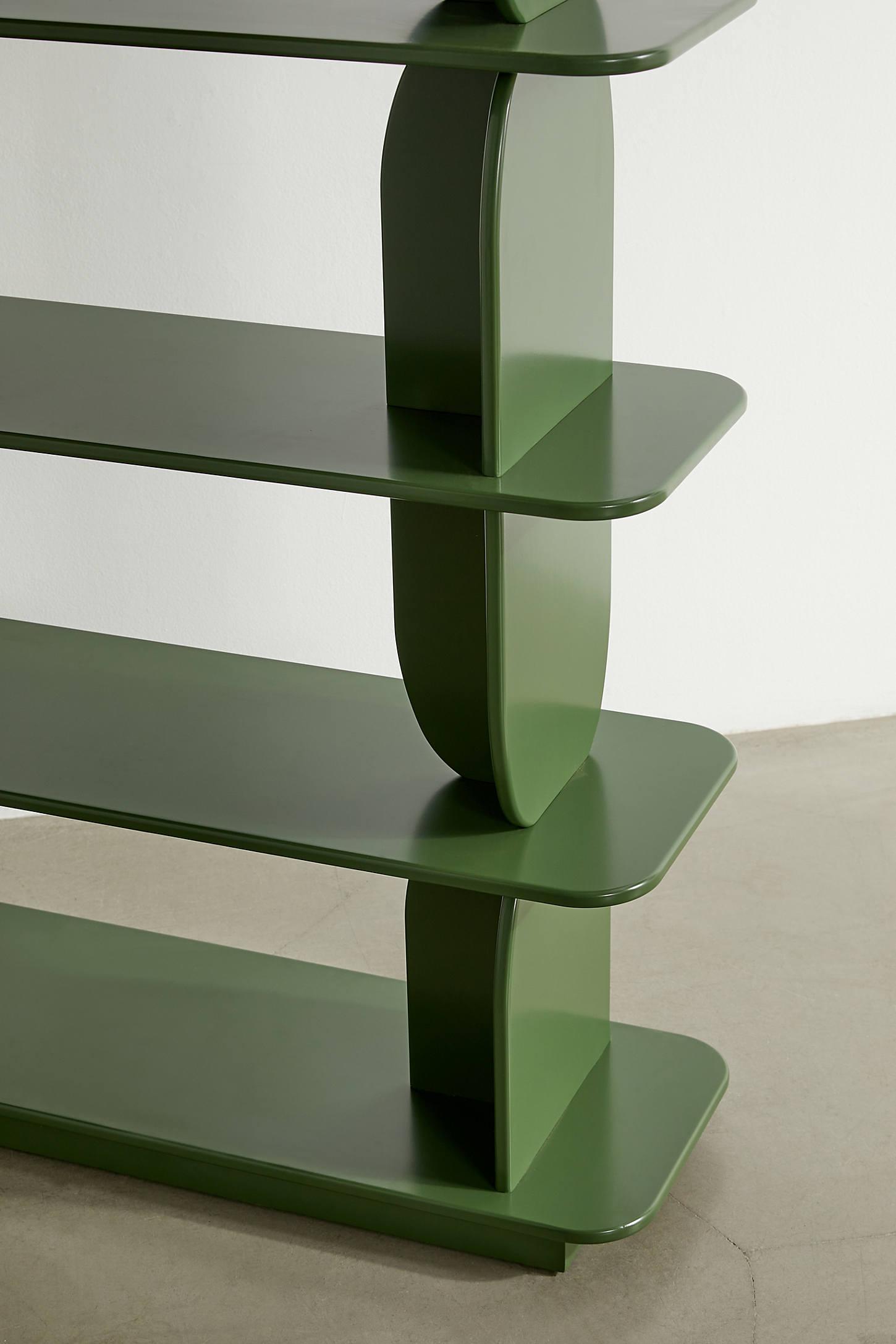 Silas Retro-Modern 5-Tier Bookshelf