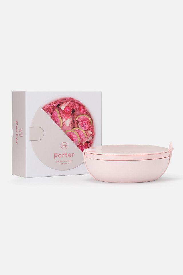 Blush Ceramic Salad Bowl with Snap Lid, 1 Liter