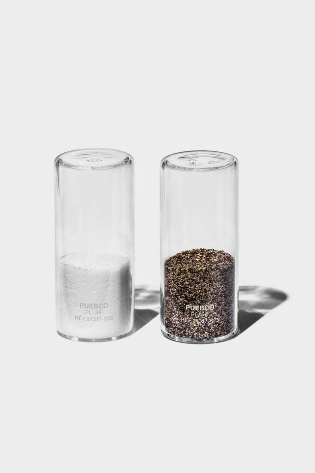 Clear Borosilicate Glass Salt & Pepper Shaker Set