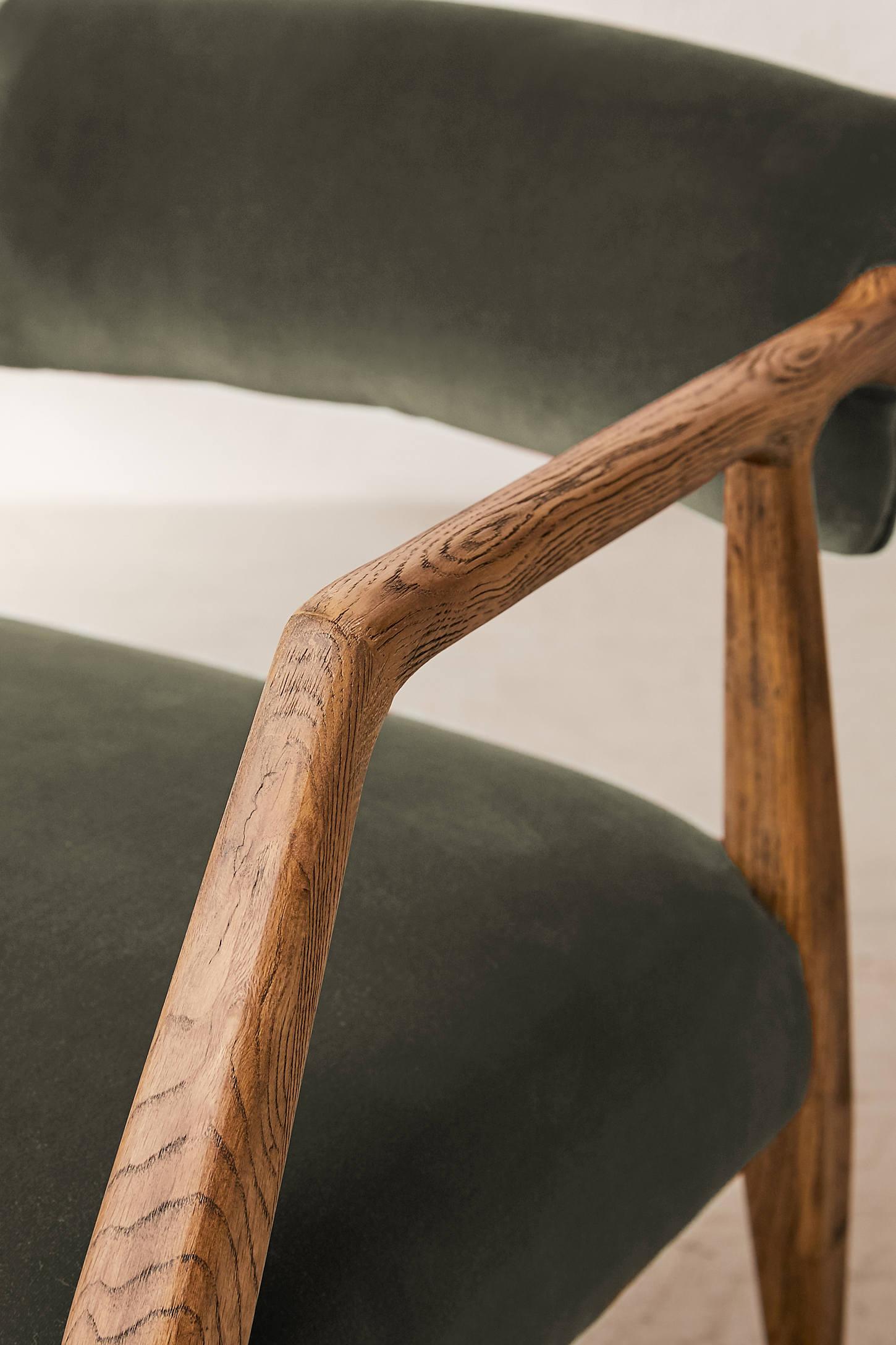 Edith Upholstered Velvet Arm Chair