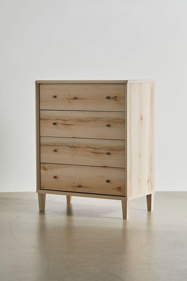 Anders Tall 4-Drawer Wood Dresser
