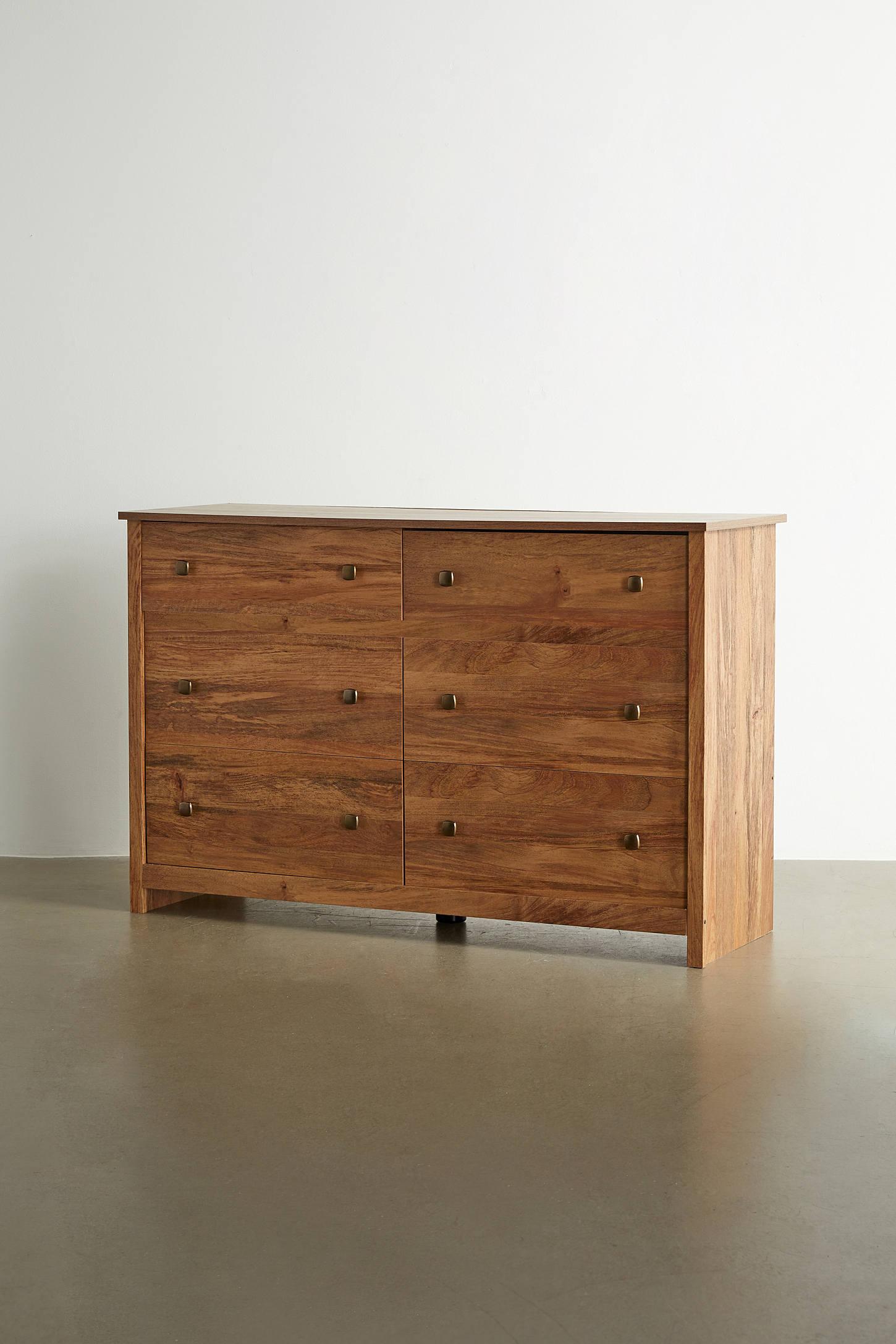 Harlow 6-Drawer Wood Dresser