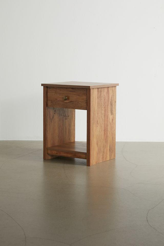 Sindoori Mango Farmhouse Nightstand with Open Storage