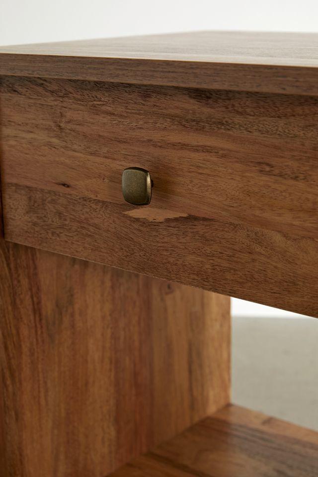 Harlow Wood Storage Nightstand
