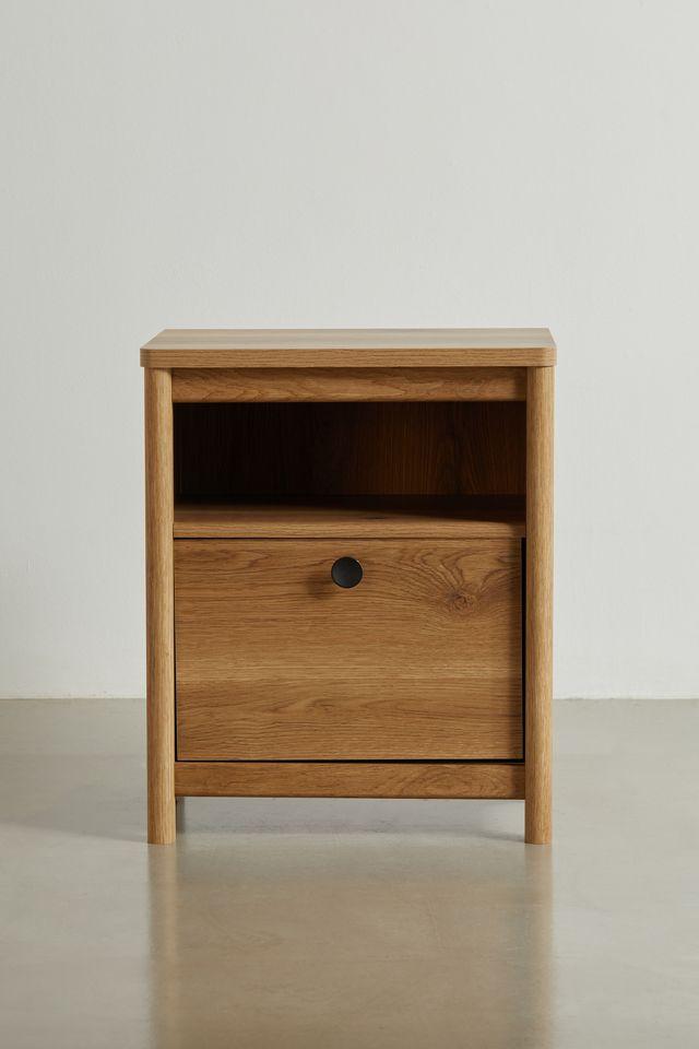 Jordan Wood Storage Nightstand