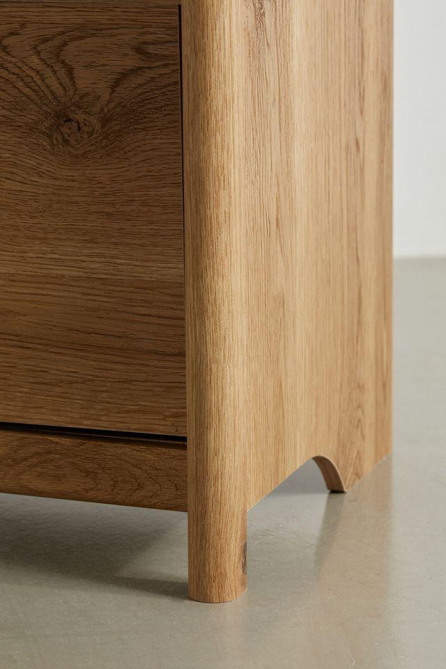 Dover Edge Modern Rustic Timber Oak Night Stand with Drawer