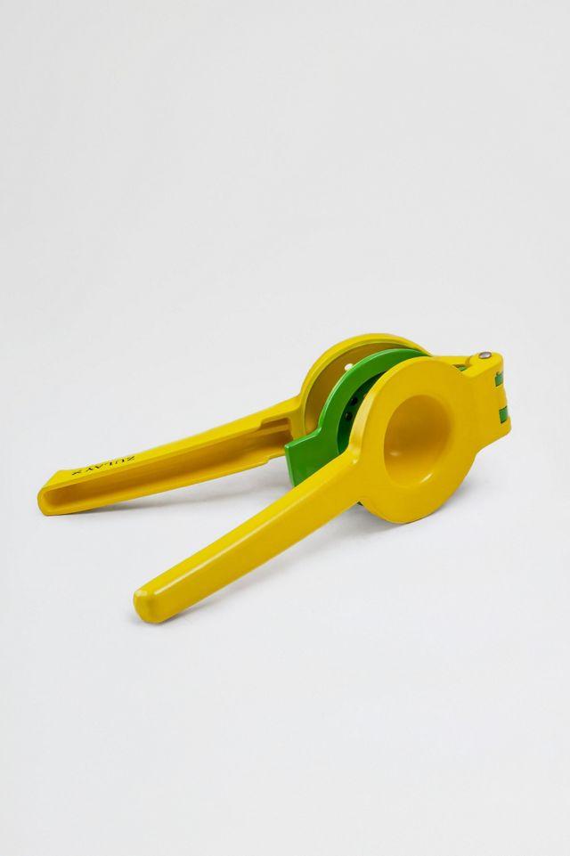 Yellow and Green Aluminum Citrus Juicer with Seed Filter