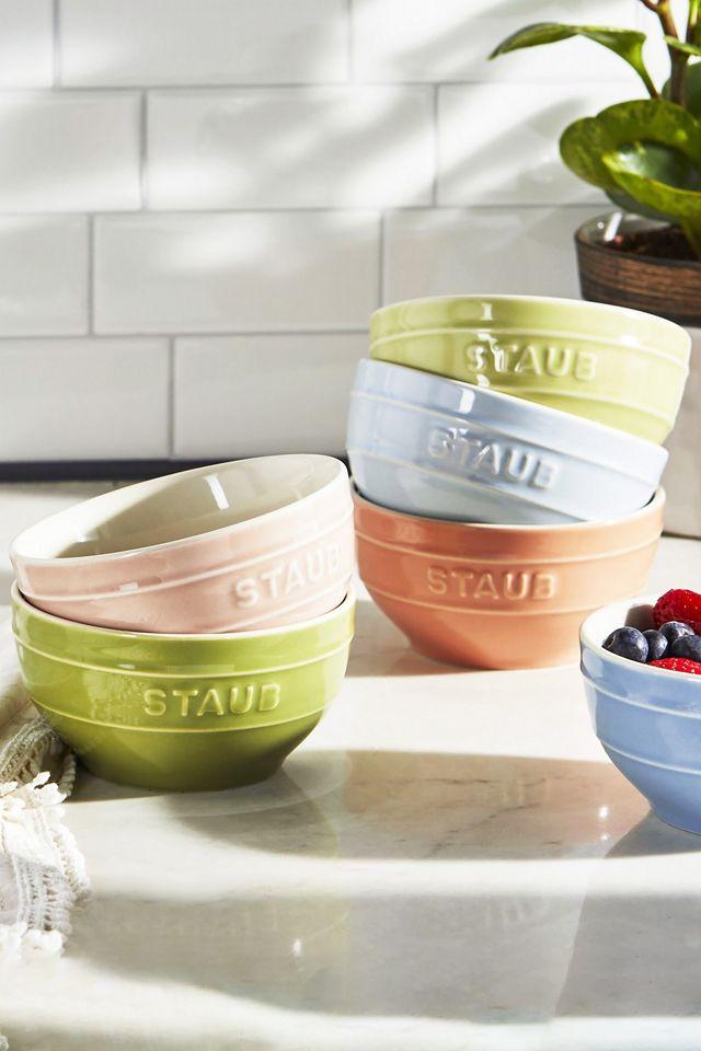 Staub Pastel Ceramic Microwave Safe 4.75-inch Bowl Set