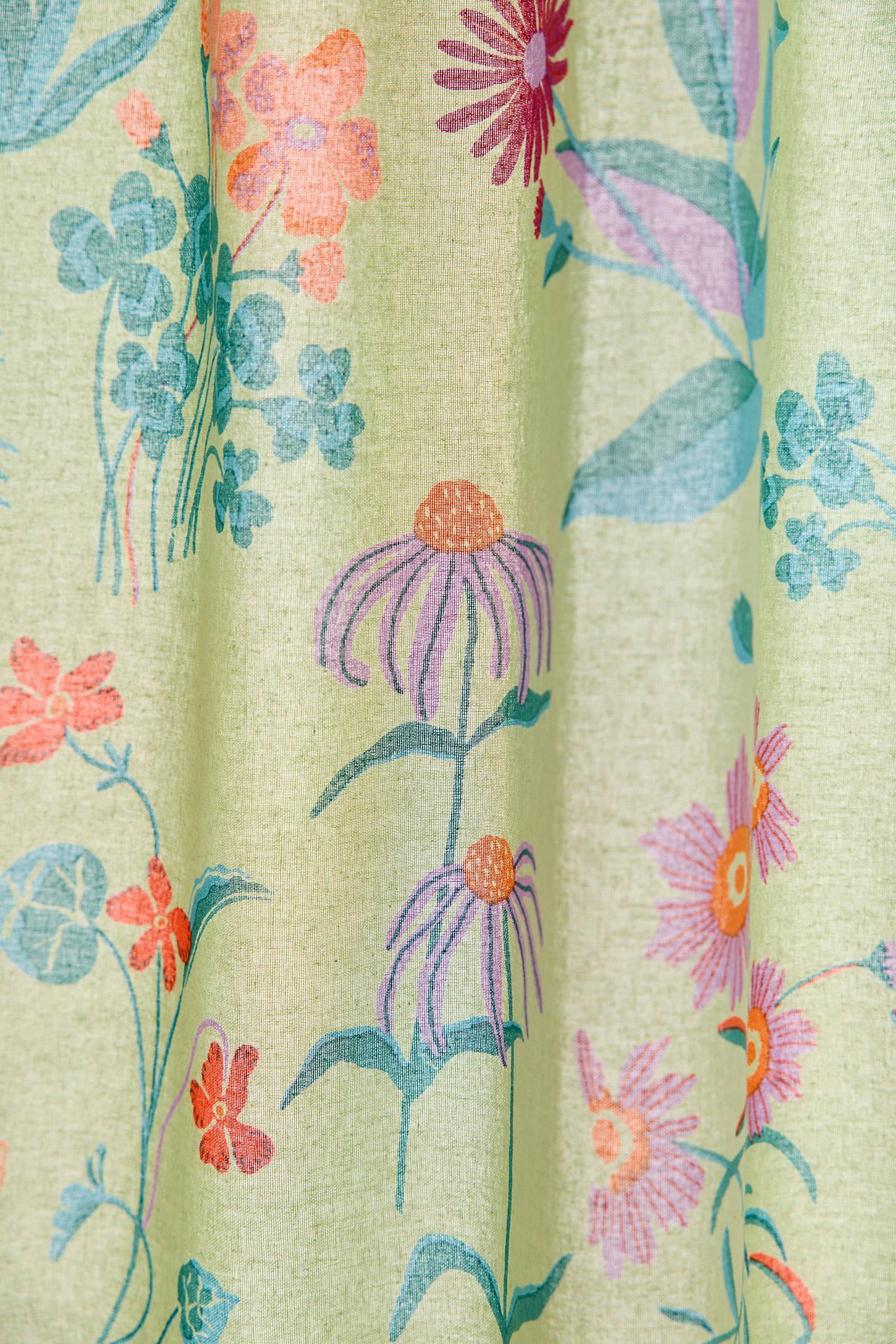 Flori Wildflower Patterned Shower Curtain