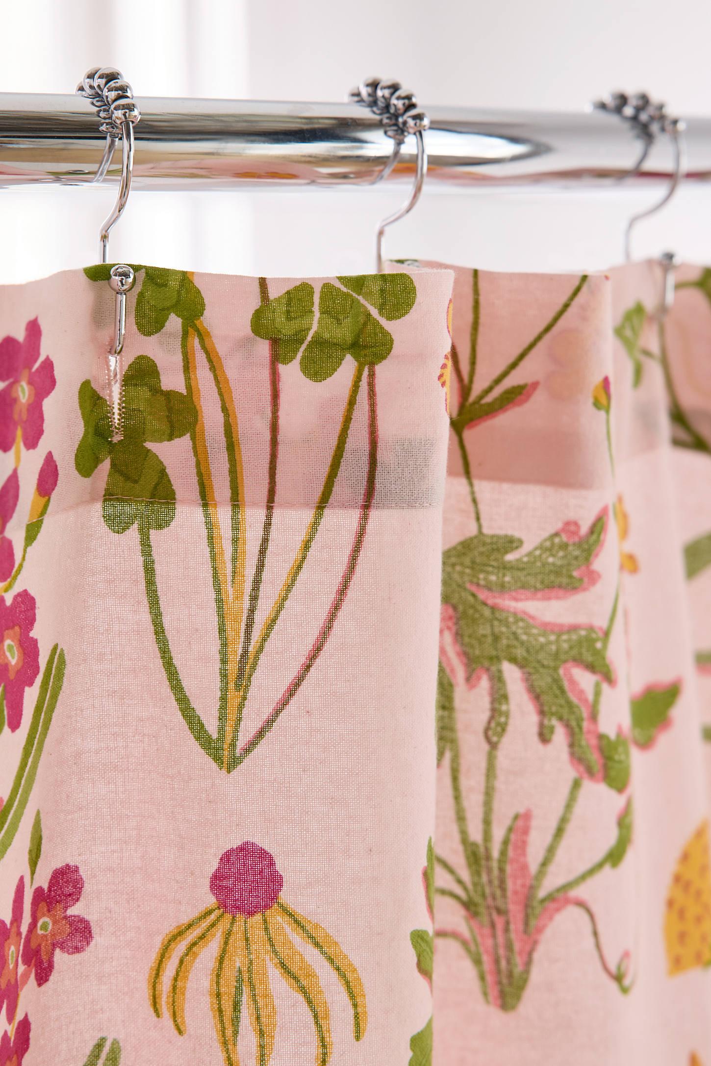 Flori Wildflower Patterned Shower Curtain