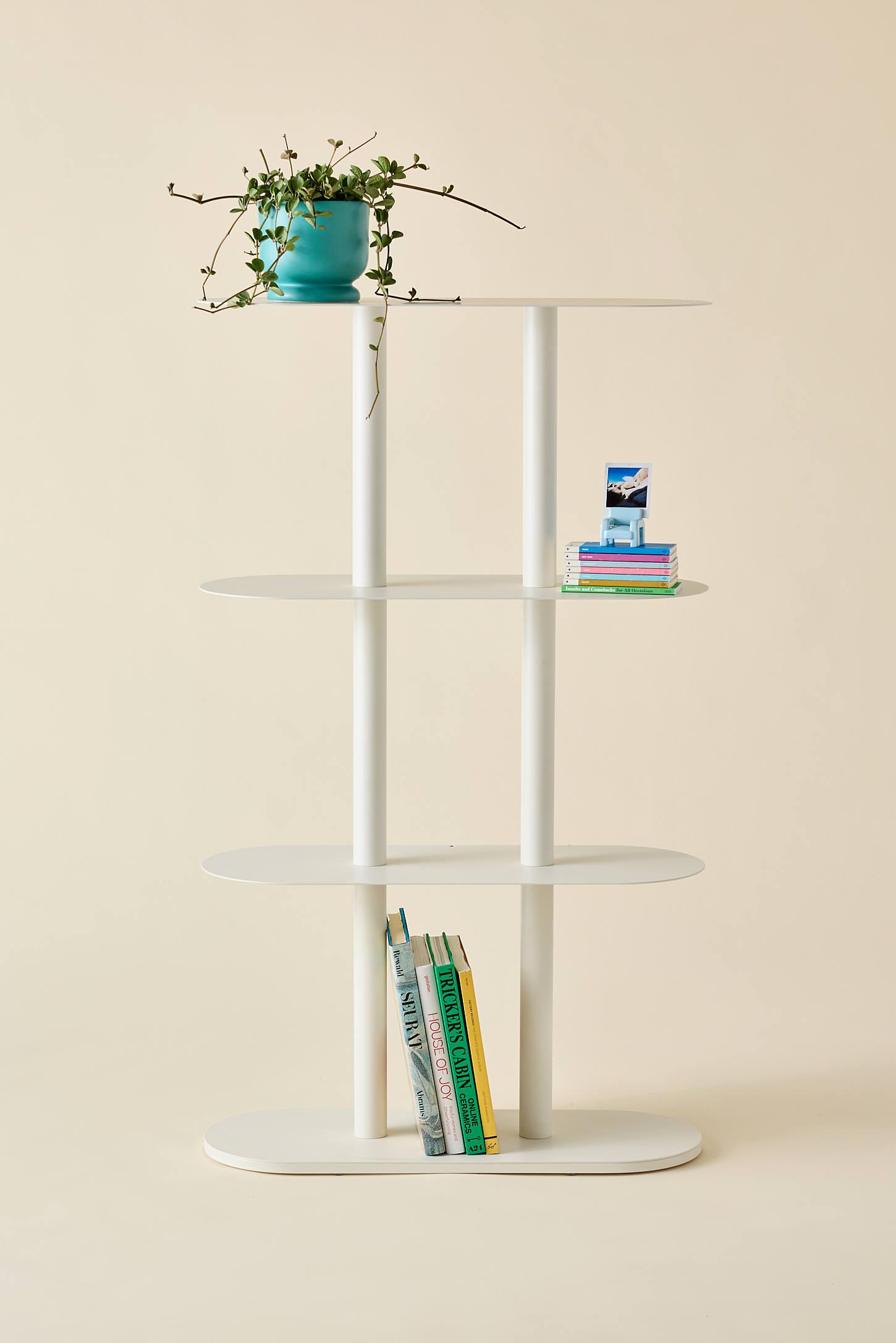 Ollie 4-Tier Iron Oval Storage Shelf