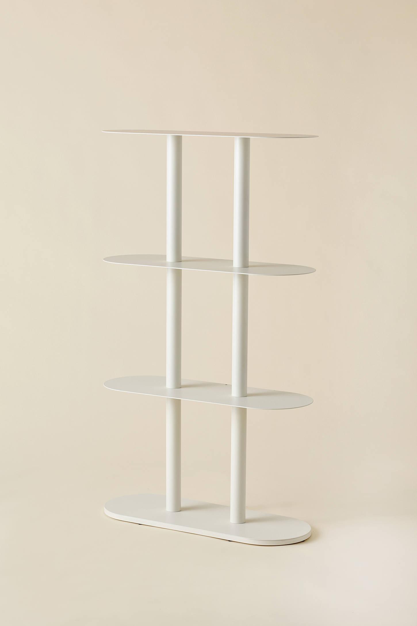 Ollie 4-Tier Iron Oval Storage Shelf
