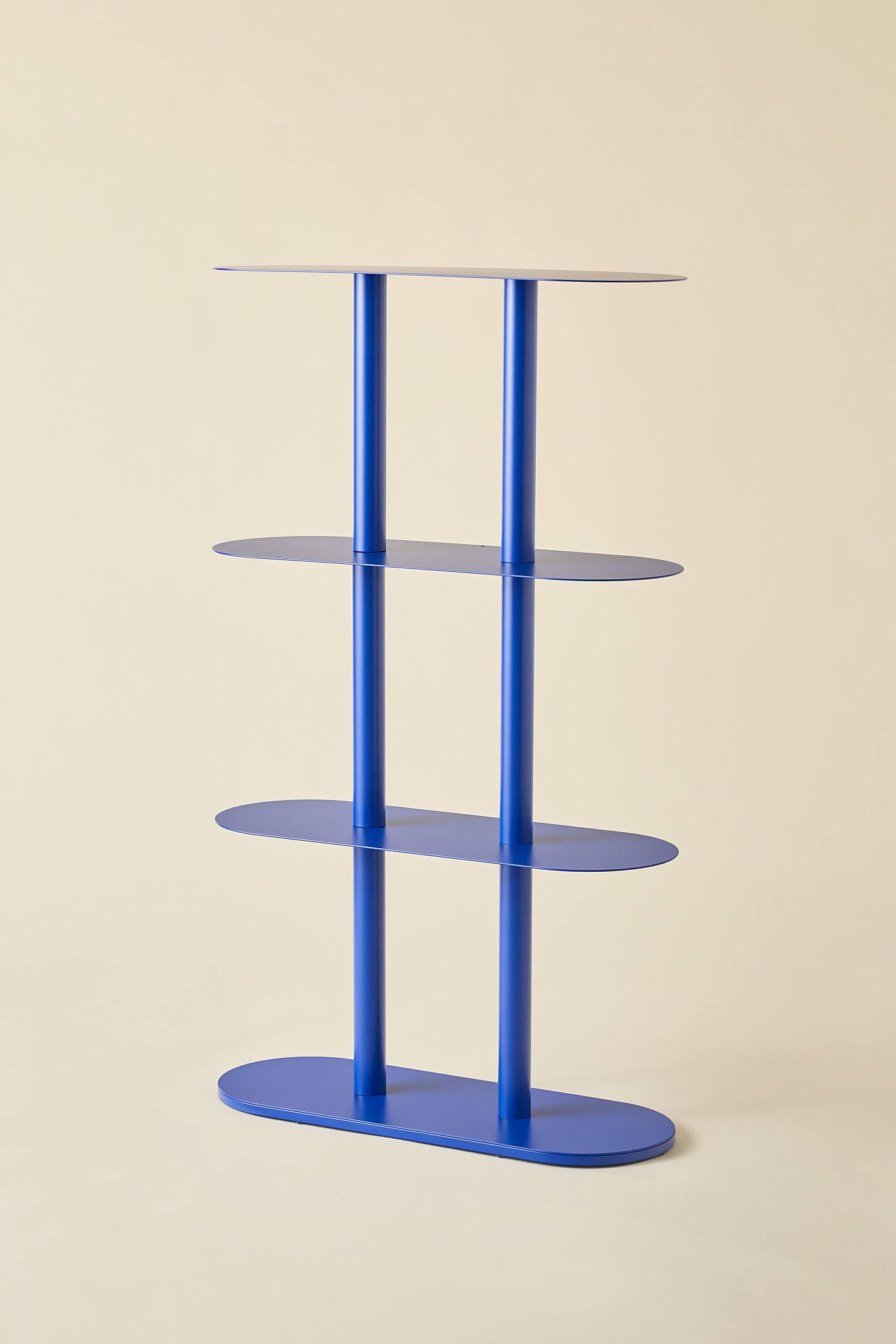 Ollie 4-Tier Iron Oval Storage Shelf