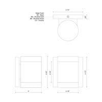 Norfolk Steel LED Armed Sconce