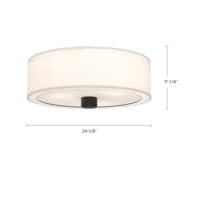 Theo Fabric Semi Flush Mount