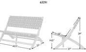 Balkene Home Sava Bench Low-Slung Acacia Wood Construction No Assembly-Unfold-Teak Toned Oil Finish