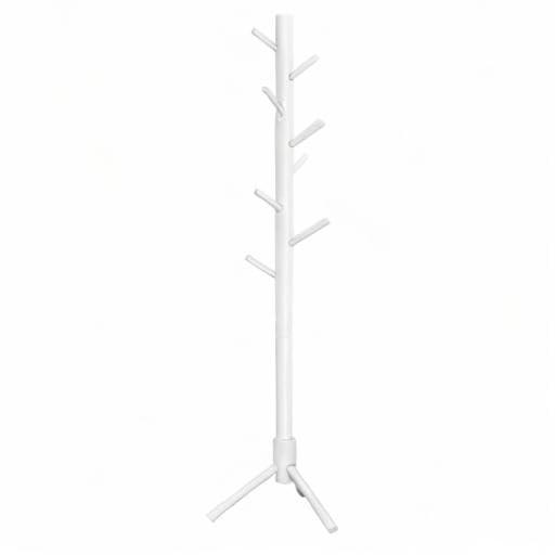 Solid Wood Freestanding 8 - Hook Coat Rack