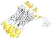 Novelty Lights Yellow 50 Light Incandescent Mini Christmas String Lights White Wire 11 Feet