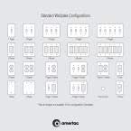 Amerelle 94R4N Continental Wallplate, 4 Rocker, Cast Metal, Satin Nickel, 1-Pack