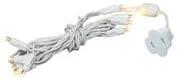 Novelty Lights 10 Light Warm White LED Christmas Craft Mini Light Set Connectable (White Wire, 5 Feet)