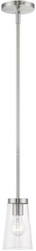 Livex Lighting Cityview 1 - Light Pendant in  Brushed Nickel