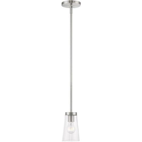 Livex Lighting Cityview 1 - Light Pendant in  Brushed Nickel