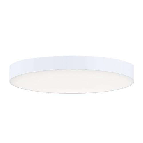 Maxim 57662Wt Trim 7" Wide Integrated Led Flush Mount Ceiling Fixture - White