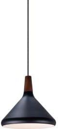 Maxim Lighting Nordic - 7" One Light Pendant, Walnut/Black Finish