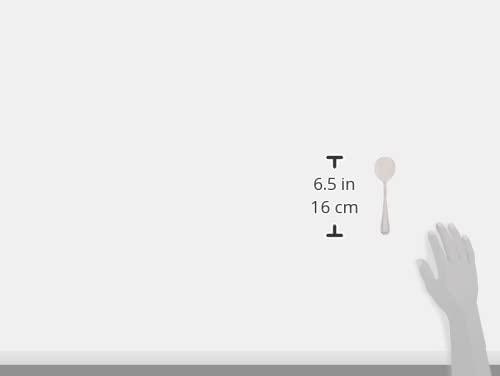 Winco Dots Stainless-Steel Bouillon Spoon, Heavyweight, 6.75" (12 Pack) (Set of 12)