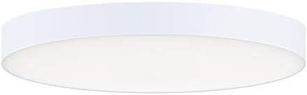 Maxim 57662Wt Trim 7" Wide Integrated Led Flush Mount Ceiling Fixture - White