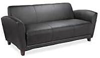 Accession Faux Leather 75'' Reception Sofa