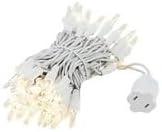 Novelty Lights 11 Feet 50 Bulb Incandescent Mini Lights, Clear with 2.5-Inch Spacing on White Wire, UL Listed for Indoor/Outdoor, Connectable