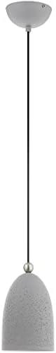 Livex Lighting Arlington 1 - Light Pendant in Nordic Gray